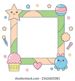 elebrate Easter Day with this delightful collection of graphic elements in vector illustration style. Featuring Easter eggs, bunnies, spring flowers, and festive decorations