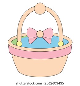 elebrate Easter Day with this delightful collection of graphic elements in vector illustration style. Featuring Easter eggs, bunnies, spring flowers, and festive decorations