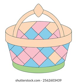 elebrate Easter Day with this delightful collection of graphic elements in vector illustration style. Featuring Easter eggs, bunnies, spring flowers, and festive decorations