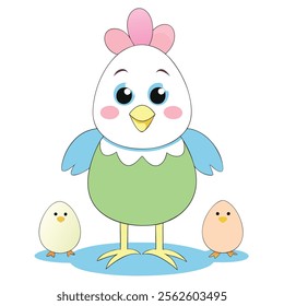 elebrate Easter Day with this delightful collection of graphic elements in vector illustration style. Featuring Easter eggs, bunnies, spring flowers, and festive decorations