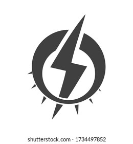 Elecric energy icon logo vector design