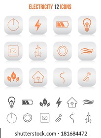 Electicity icons