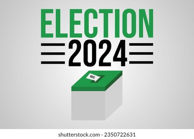 Election 2024 banner design. General election in Pakistan.