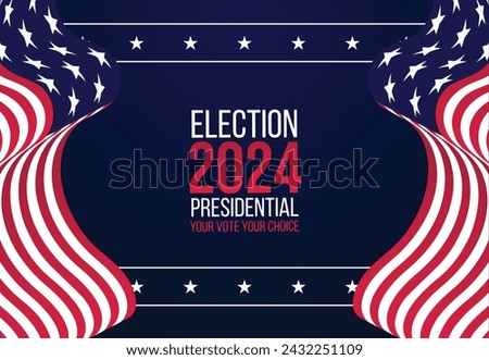 Election 2024 banner design template