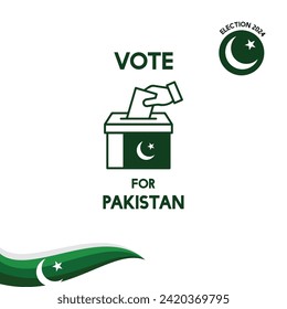 Election 2024 pakistan illustration design, Election design 2024.