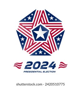 Election 2024. Presidential Election political campaign. Voting.