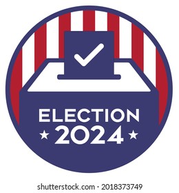 An Election 2024 vector logo