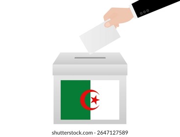 Election in Algeria. Election Concept. Vector Illustration.