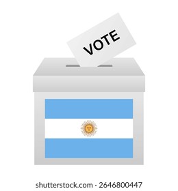 Eleições na Argentina. Conceito de Eleição. Ilustração de vetor.