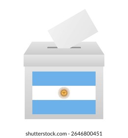 Eleições na Argentina. Conceito de Eleição. Ilustração de vetor.