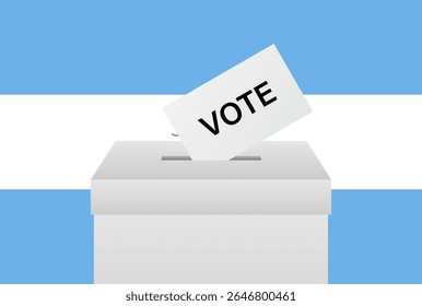 Eleições na Argentina. Conceito de Eleição. Ilustração de vetor.
