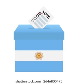 Eleições na Argentina. Conceito de Eleição. Ilustração de vetor.