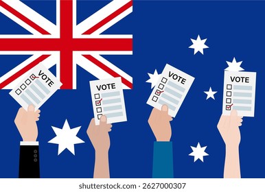 Election in the Australia. Election Concept. Vector Illustration.