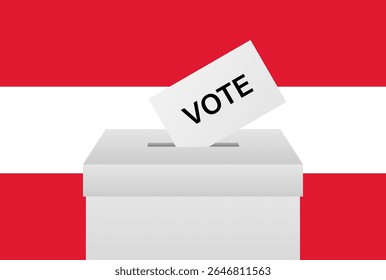 Election in Austria. Election Concept. Vector Illustration.