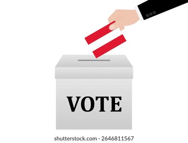 Election in Austria. Election Concept. Vector Illustration.