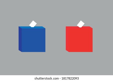 ilustración simple de la urna electoral
