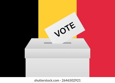 Election in Belgium. Election Concept. Vector Illustration.