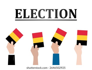 Election in Belgium. Election Concept. Vector Illustration.
