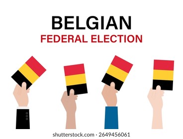 Election in Belgium. Election Concept. Vector Illustration.