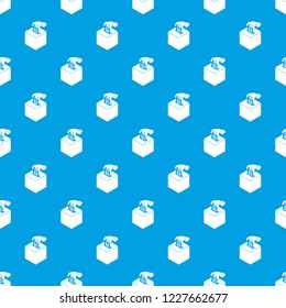 Election box pattern vector seamless blue repeat for any use