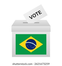 Eleição no Brasil. Conceito de Eleição. Ilustração de vetor.