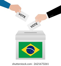 Eleição no Brasil. Conceito de Eleição. Ilustração de vetor.