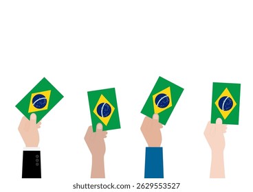 Eleição no Brasil. Conceito de Eleição. Ilustração de vetor.