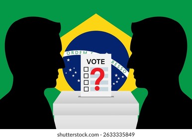 Election in the Brazil. Election Concept. Vector Illustration.