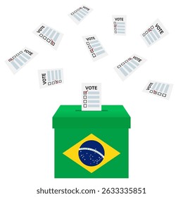 Eleição no Brasil. Conceito de Eleição. Ilustração de vetor.