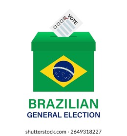 Election in the Brazil. Election Concept. Vector Illustration.	