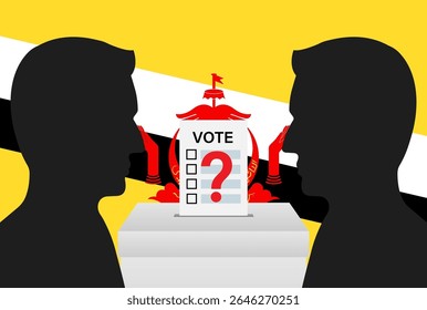 Election in Brunei. Election Concept. Vector Illustration.