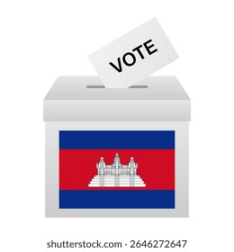 Election in Cambodia. Election Concept. Vector Illustration.