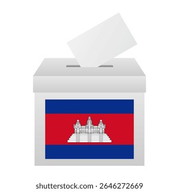 Election in Cambodia. Election Concept. Vector Illustration.