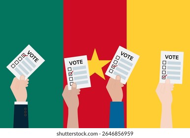 Election in Cameroon. Election Concept. Vector Illustration.