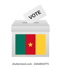 Eleições nos Camarões. Conceito de Eleição. Ilustração de vetor.