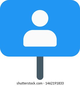 Election campaign voting candidate promotion sign board
