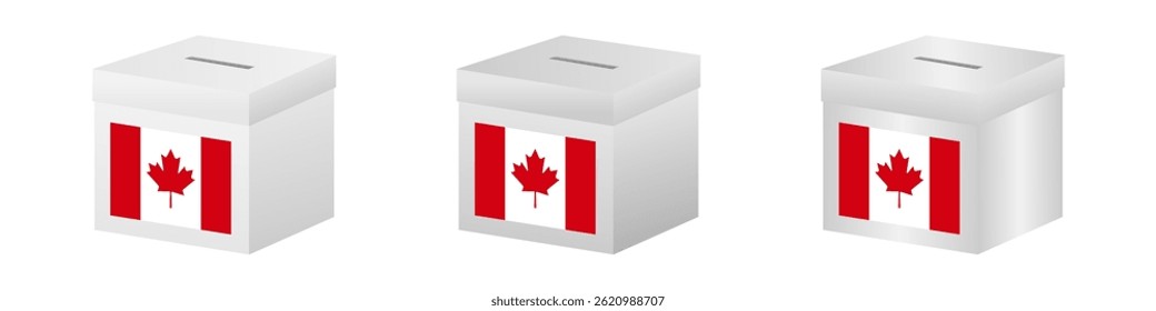 Election in the Canada. Election Concept. Vector Illustration.