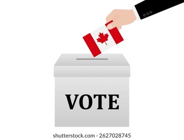 Election in the Canada. Election Concept. Vector Illustration.