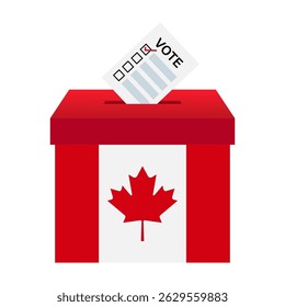 Election in the Canada. Election Concept. Vector Illustration.