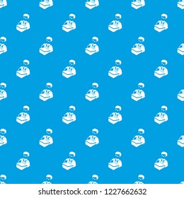 Election candidate pattern vector seamless blue repeat for any use