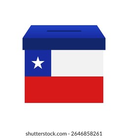 Eleições no Chile. Conceito de Eleição. Ilustração de vetor.