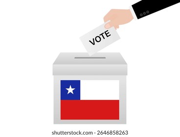 Election in Chile. Election Concept. Vector Illustration.