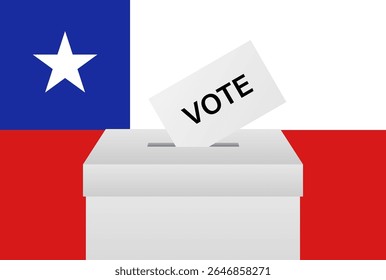 Election in Chile. Election Concept. Vector Illustration.