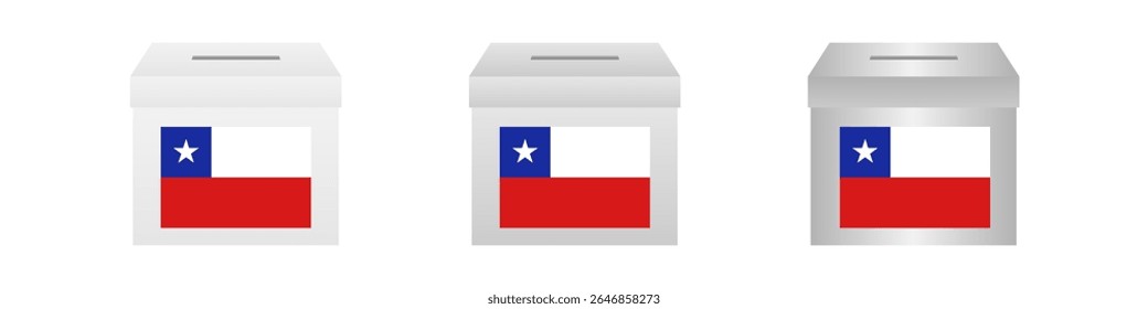 Eleições no Chile. Conceito de Eleição. Ilustração de vetor.