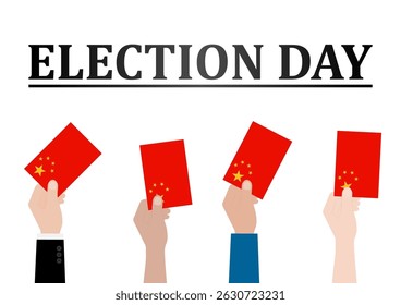 Election in China. Election Concept. Vector Illustration.