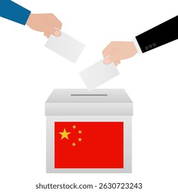 Election in China. Election Concept. Vector Illustration.