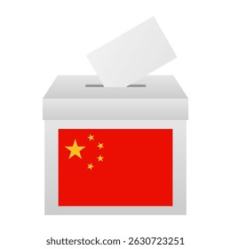 Election in China. Election Concept. Vector Illustration.