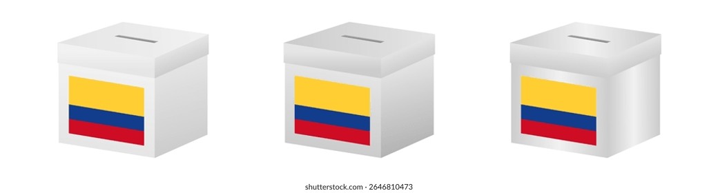 Elecciones en Colombia. Concepto electoral. Ilustración vectorial.