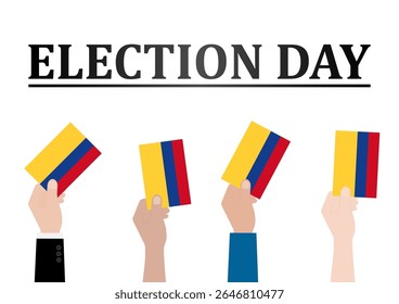 Election in Colombia. Election Concept. Vector Illustration.