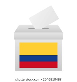 Eleições na Colômbia. Conceito de Eleição. Ilustração de vetor.